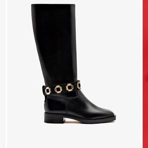 Larroudé Milan Flat Riding Boots